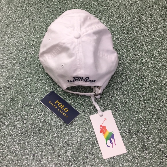 Polo Ralph Lauren Pride White Chino Adjustable Cap - Picture 11 of 15